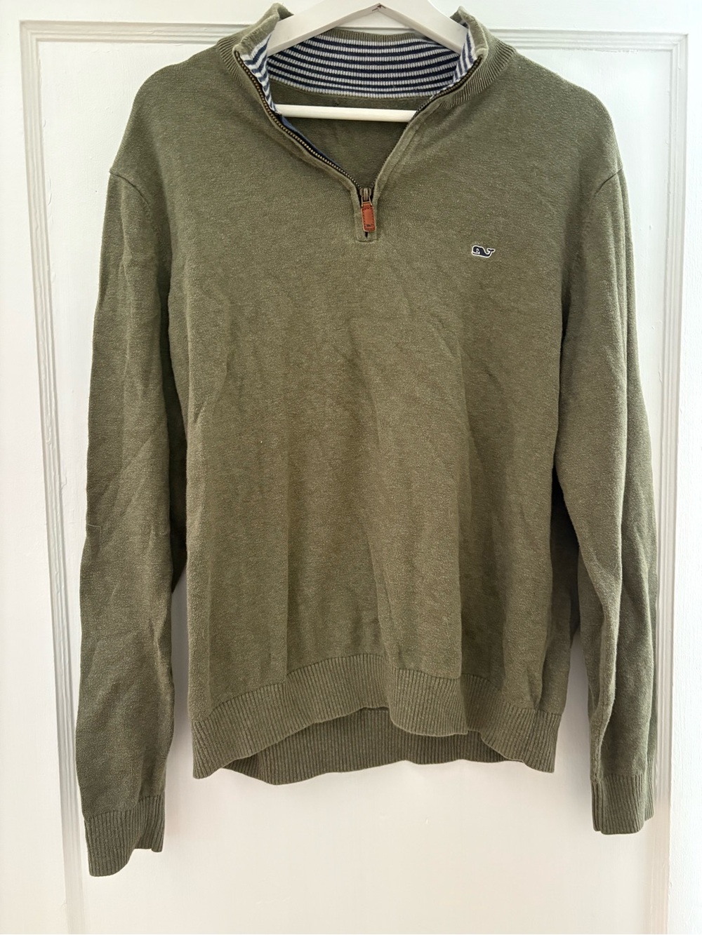 Vineyard Vines Olive Green Quarter-Zip Pullover
